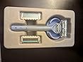 joy lavender razor for women, shave kit with 1 handle + 3 razor blade refills, includes shower holder
