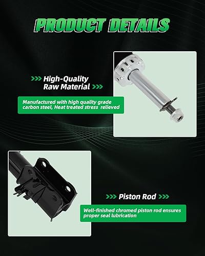 Miniatura 3 de SCITOO Amortiguadores delanteros (2 piezas) para Honda, amortiguadores para Honda Civic 1996-2000 con amortiguadores automáticos 339331 339332