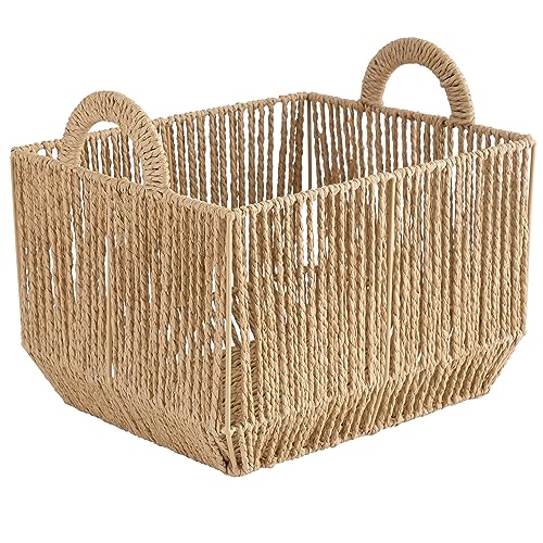 Simplify Large Storage Basket with Round Handles | Dimensions: 15"x
