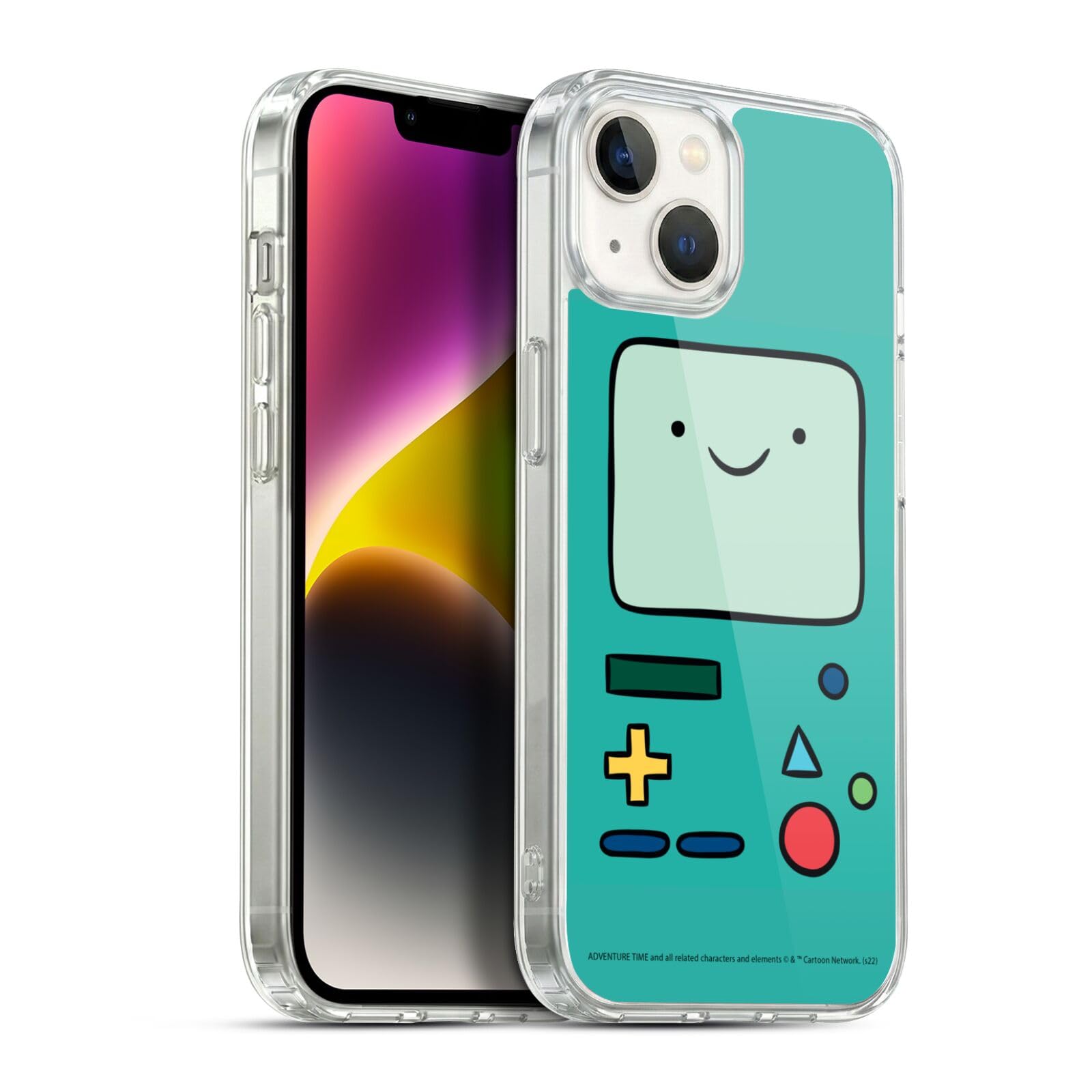 Head Case Designs Licenza Ufficiale Adventure Time BMO Grafica Custodia in Gel [Protezione di Grado Militare] Compatibile con Apple iPhone 14 Plus E Compatibile con MagSafe