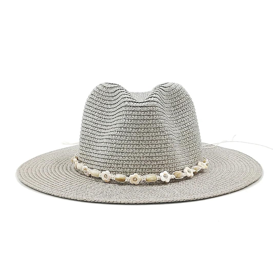 Cappello da Sole Classico da Uomo e da Donna, da Viaggio, Estivo, in Paglia, Stile Jazz (08 6 3/4)