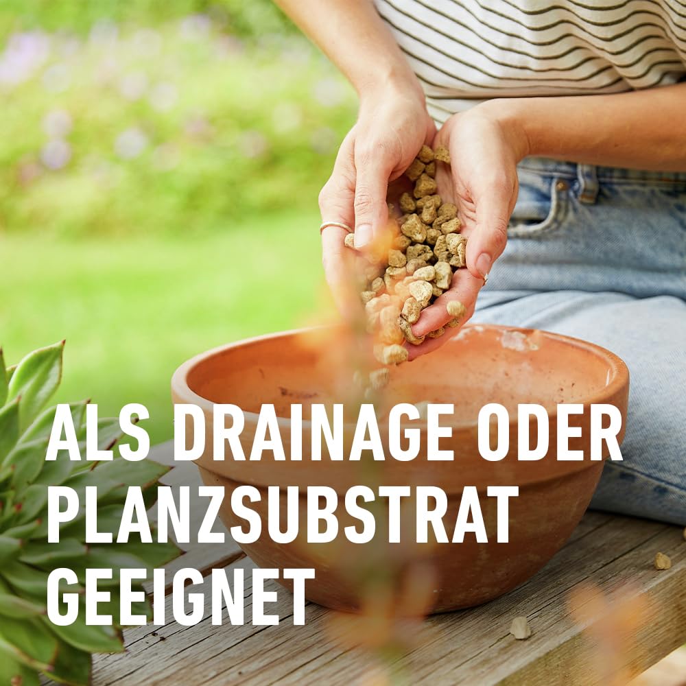 COMPO Bio Granuplant Granuplant Granulés de Drainage et de Plantation - Pierre Ponce 100% Naturelle - Alternative Durable à l'argile expansée - 25 litres