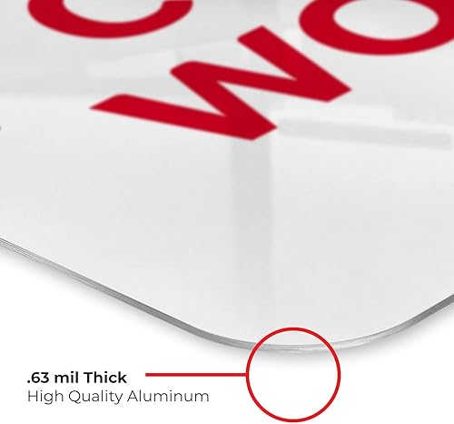 Miniatura 6 de Letrero personalizado, letreros metálicos personalizados, para oficina, negocios, lugar de trabajo, oficina, hogar, letreros de entrega de 12 x 18