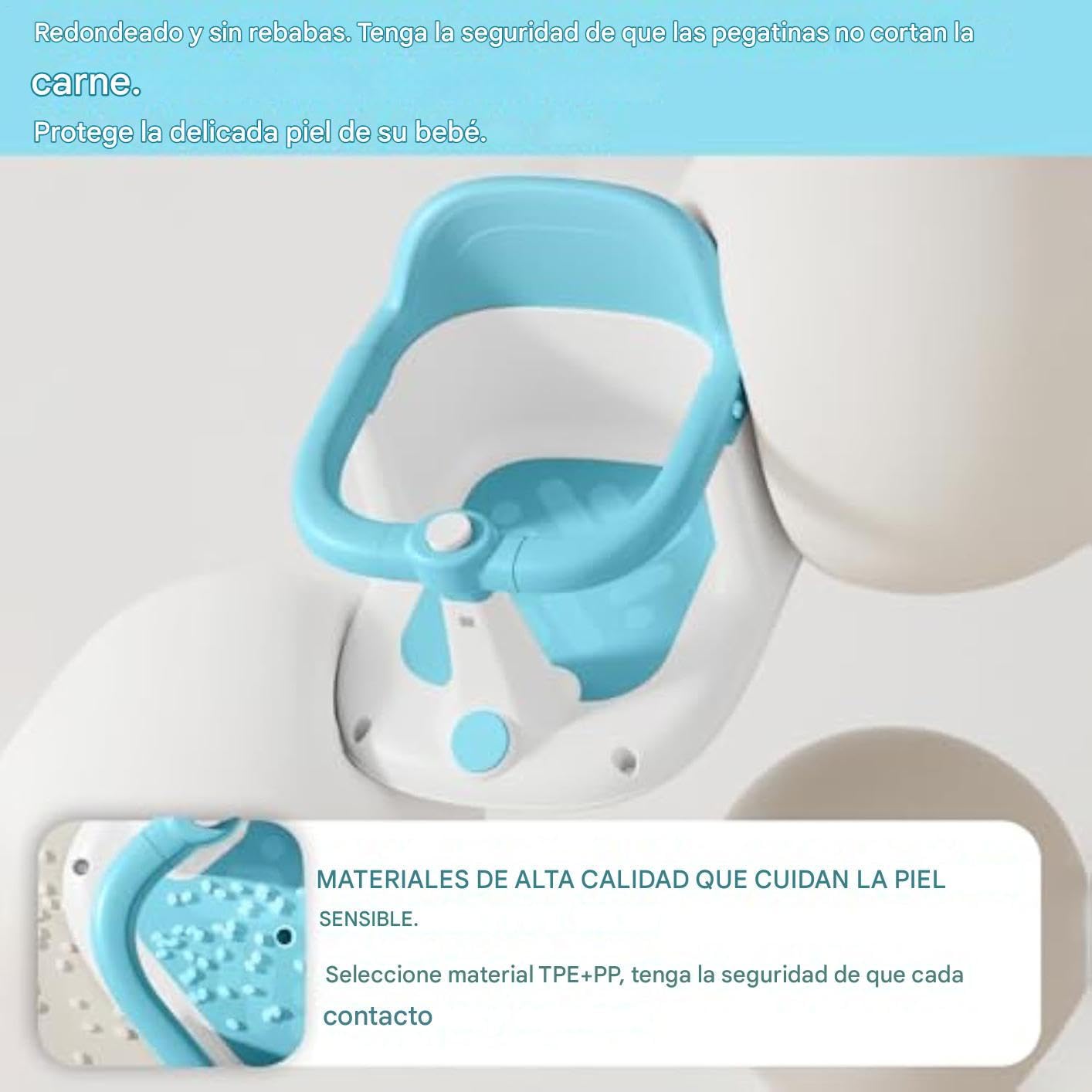 Silla de Baño para Sentarse Asiento Antideslizante de Ducha para Niños y | Silla de Bañera Portátil para Hogar Viajes Familias Conscientes de la Seguridad