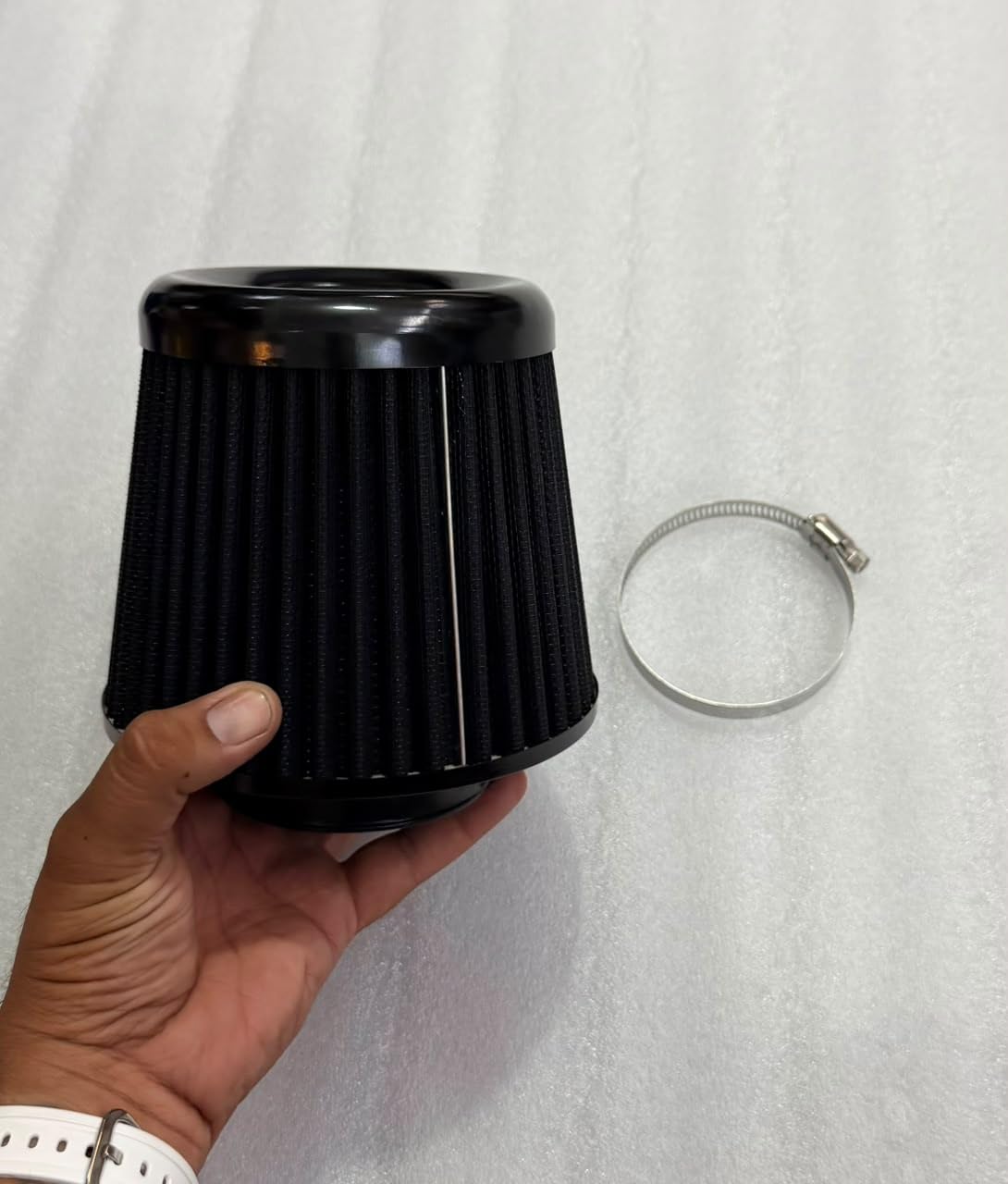 Black New K&N Heavy Filter Perfomance 3" 75mm SUV Suitable Cold Air Intake Filter Heavy Vent Cone Cleaner Cold Air Intake SUV Attractive Air Universal For Car 1PC-image-30