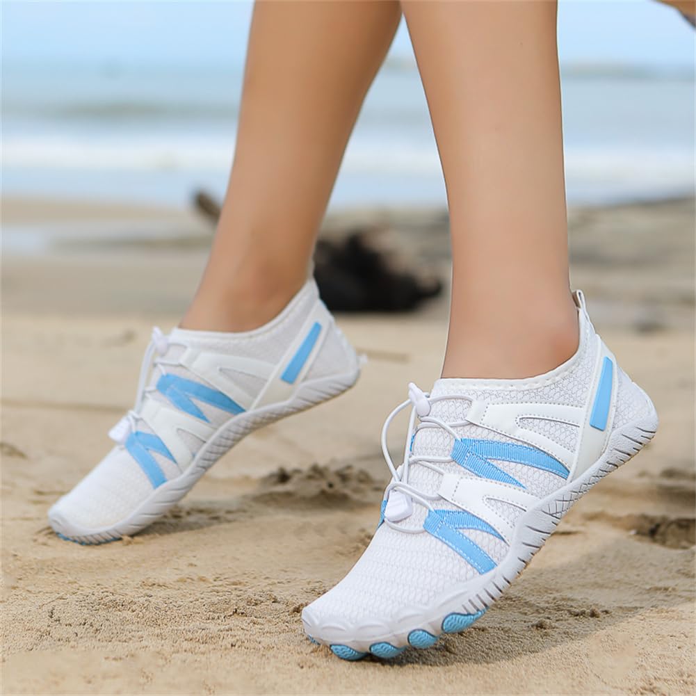 Wasserschuhe für Herren und Damen, Unisex-Duschen-Schuhe,Fingerschuhe，Fitnessschuhe，Paar-Schuhe Strandchuhe, schnell trocknende Wasserschuhe, Schwimmschuhe, Surfschuhe, Bachwander Größe 35-45