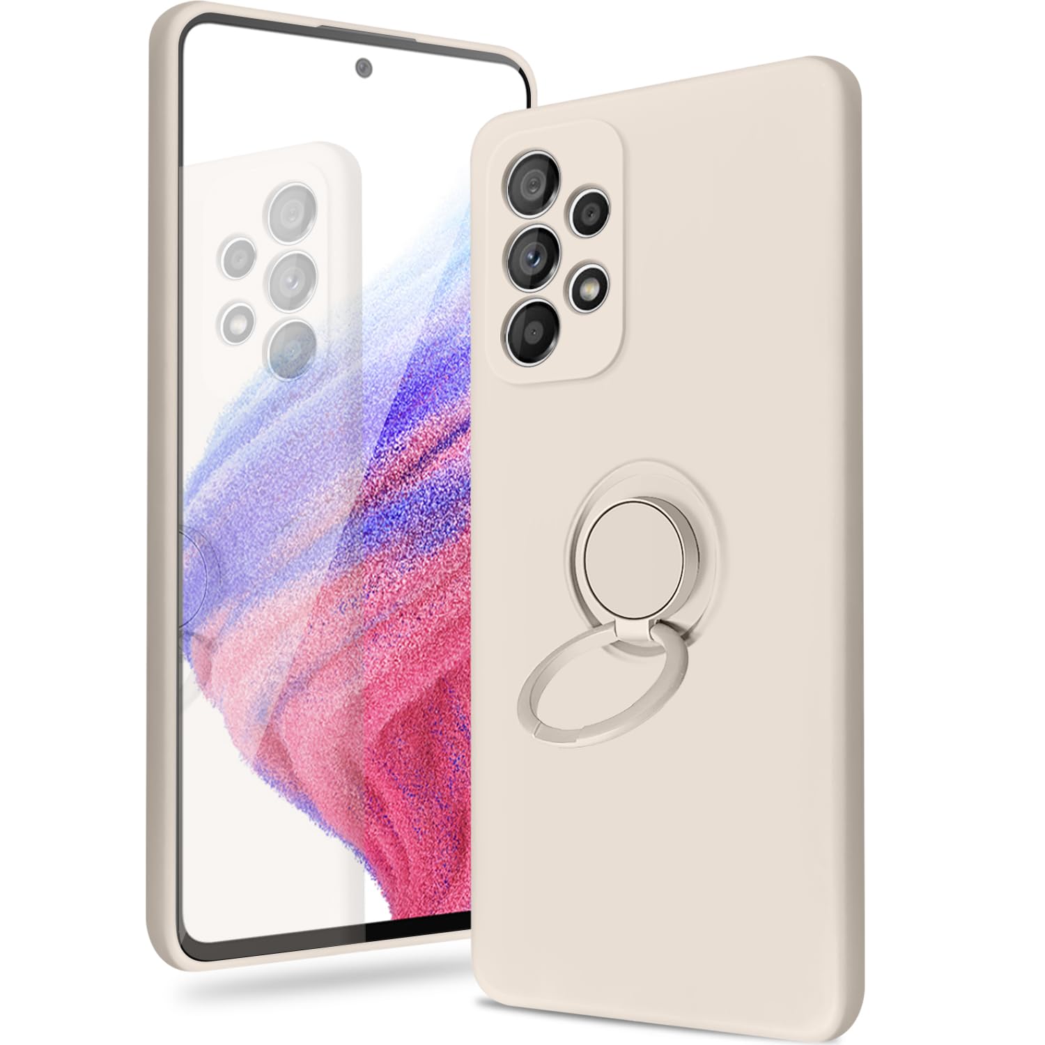 Amazon.co.jp: Galaxy A53 ケース リング シリコン SC-53C SCG15 