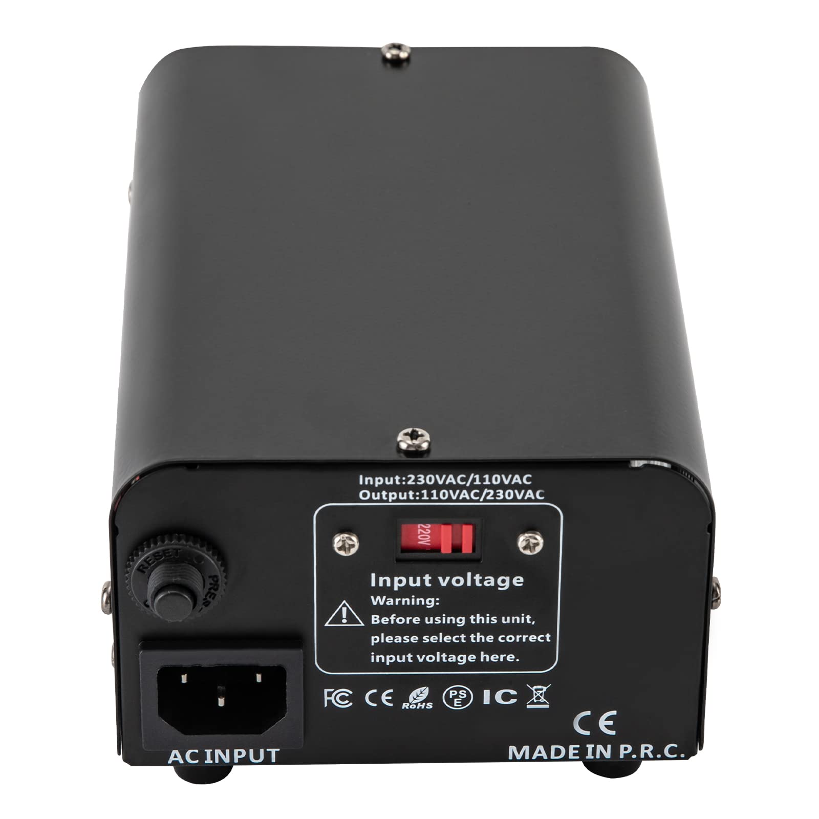 Trasformatore di tensione da 500 VA, inverter con indicatore a LED, piedini di sostegno: 220 – 240 V, uscita: 100 – 110 V, trasformatore per computer portatili, lame da raso, console di gioco