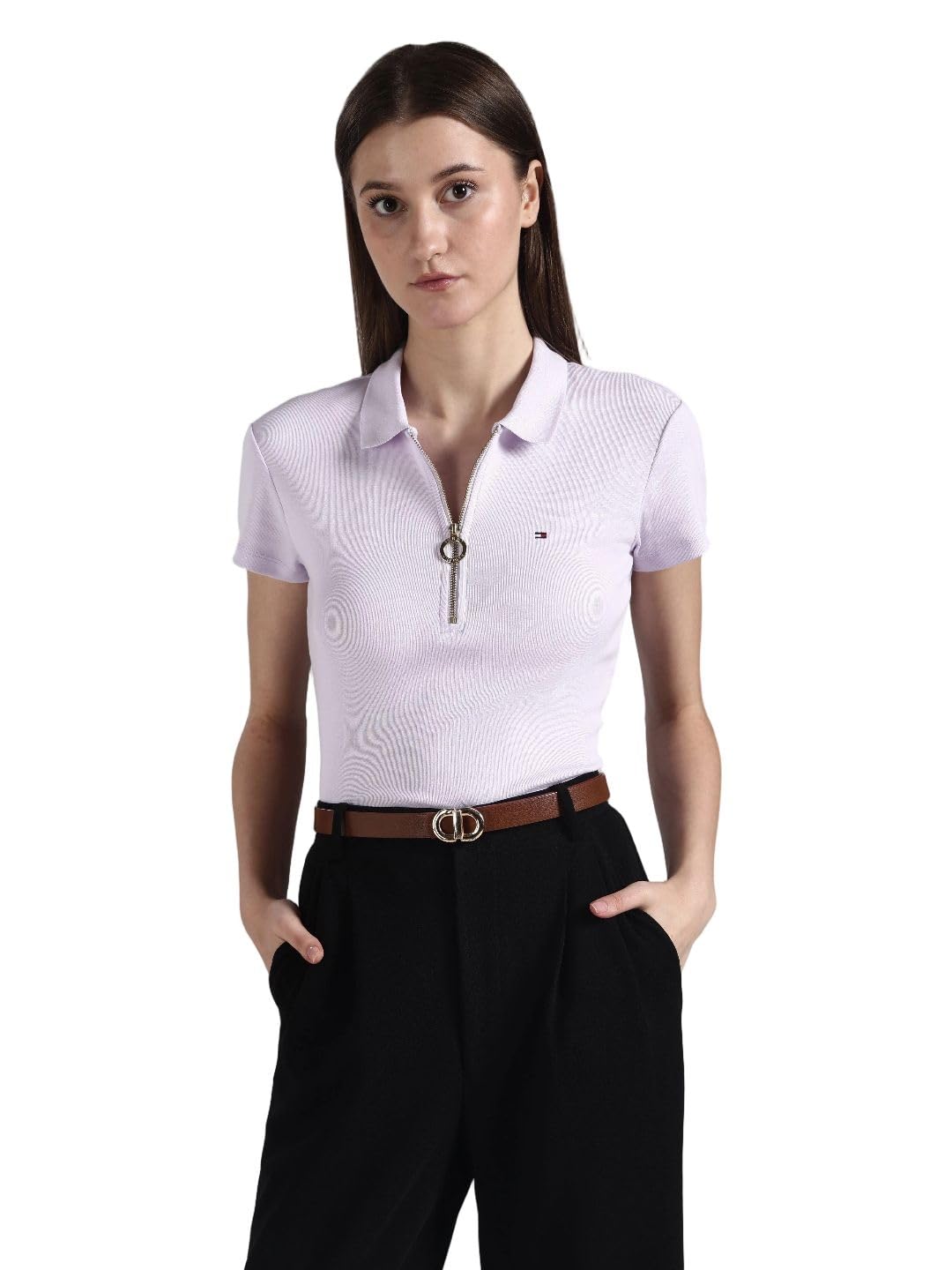 tommy hilfiger Solid Slim fit Cotton Polo t-Shirt-picture-46