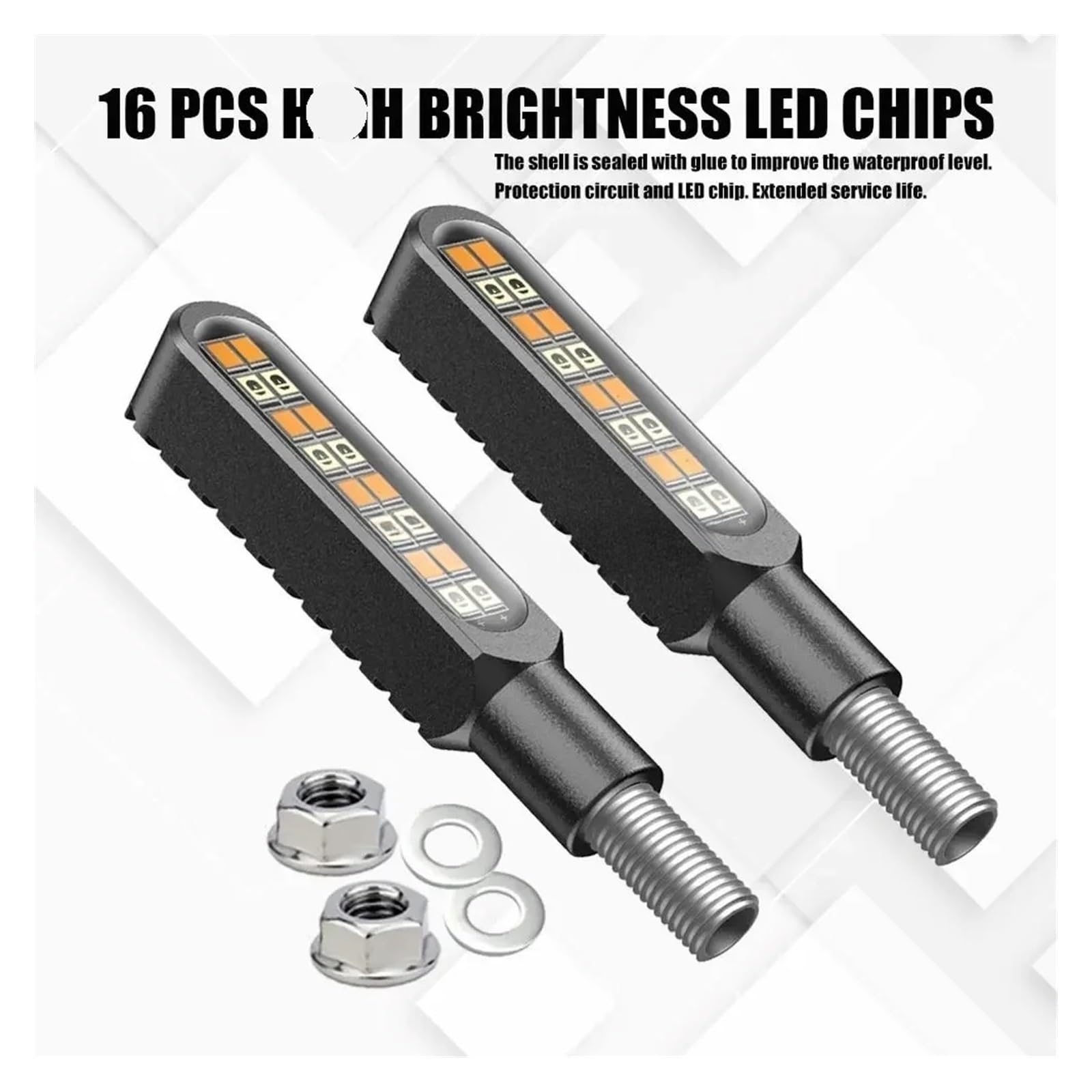 Indicatori direzione moto 16 LED Mini indicatori Indicatoris Motos