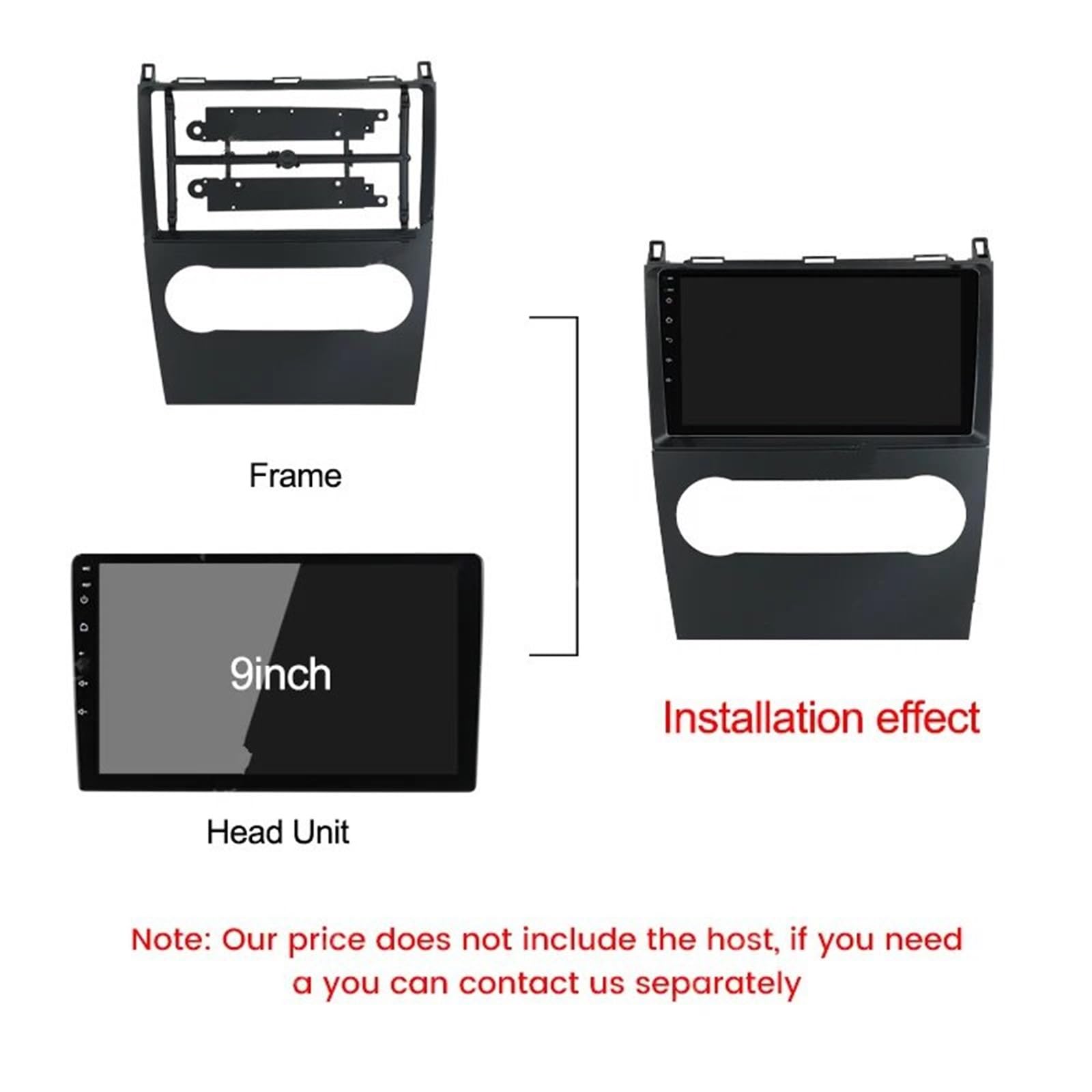 Panel Radio para Coche para B200 A-Clase W169 B-Clase W245