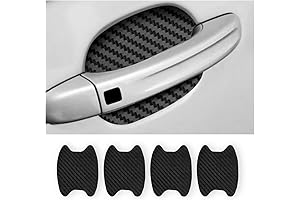 4PCS Carbon Fiber Anti-Scratch Car Door Handle Protectors