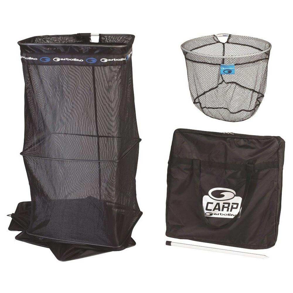 Garbolino - Ensemble Carp - Bourriche Rectangulaire 2M50 + Pique + Tete Carp + Sac A Bourriche - GOMAG0012CB