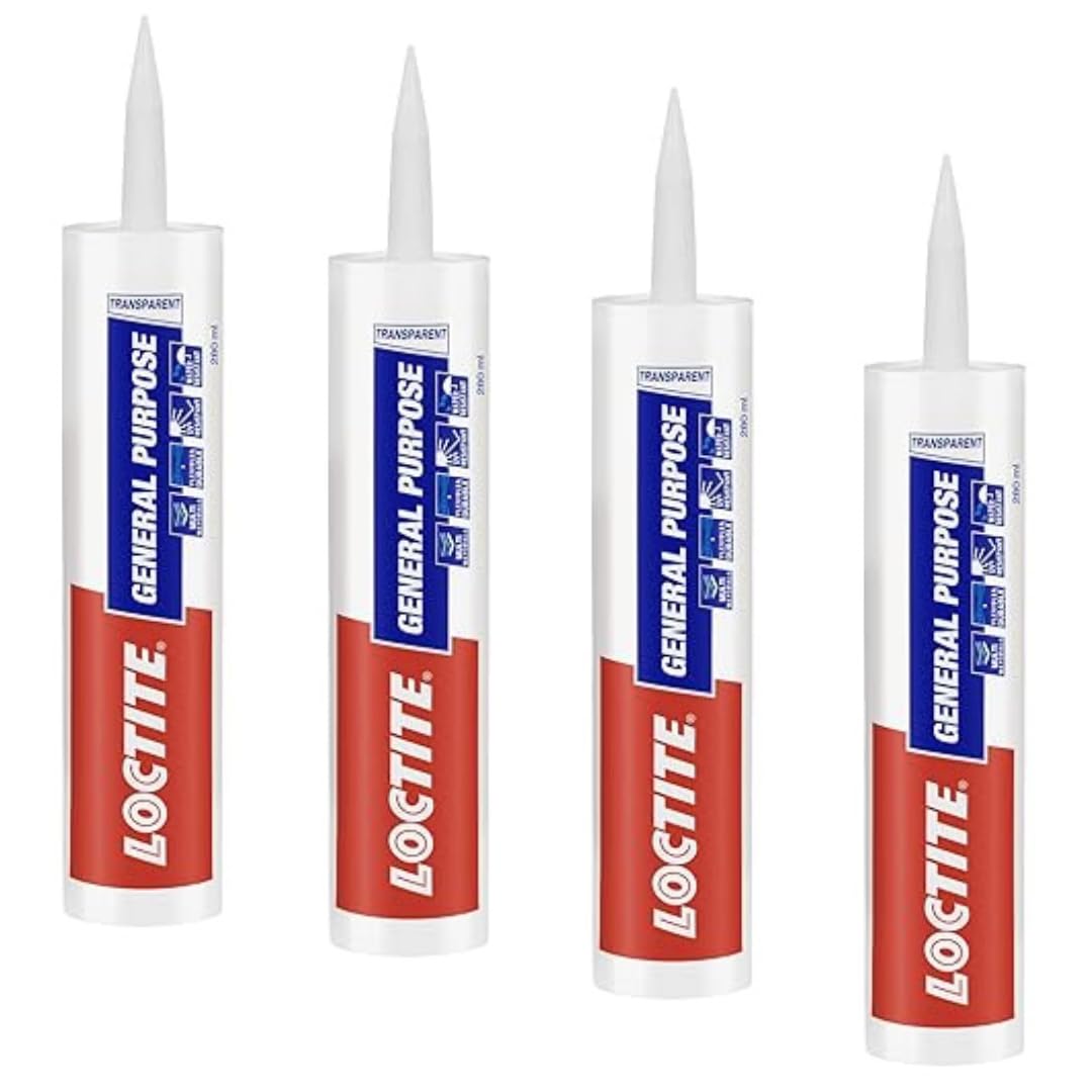 Loctite General Purpose GP silicone sealant, Indoor and outdoor use, Waterproofing for floor, walls, roof, silicone adhesive, tiles grout, bathroom, kitchen use, White, 260ml product image 10