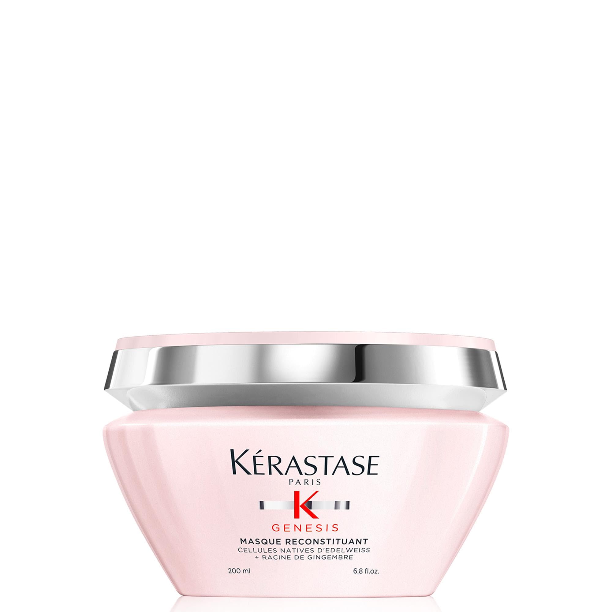 KÉRASTASEGenesis, Nourishing & Fortifying Anti-Hair Fall Mask, For Weakened Hair, With Ginger Root & Edelweiss Flower, Masque Reconstituant, 200ml
