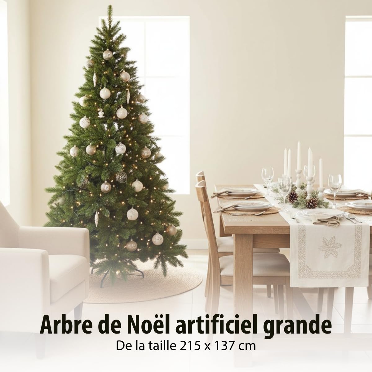 Triumph Tree - Tsuga Christmas Tree Green - h215xd137cm : Amazon