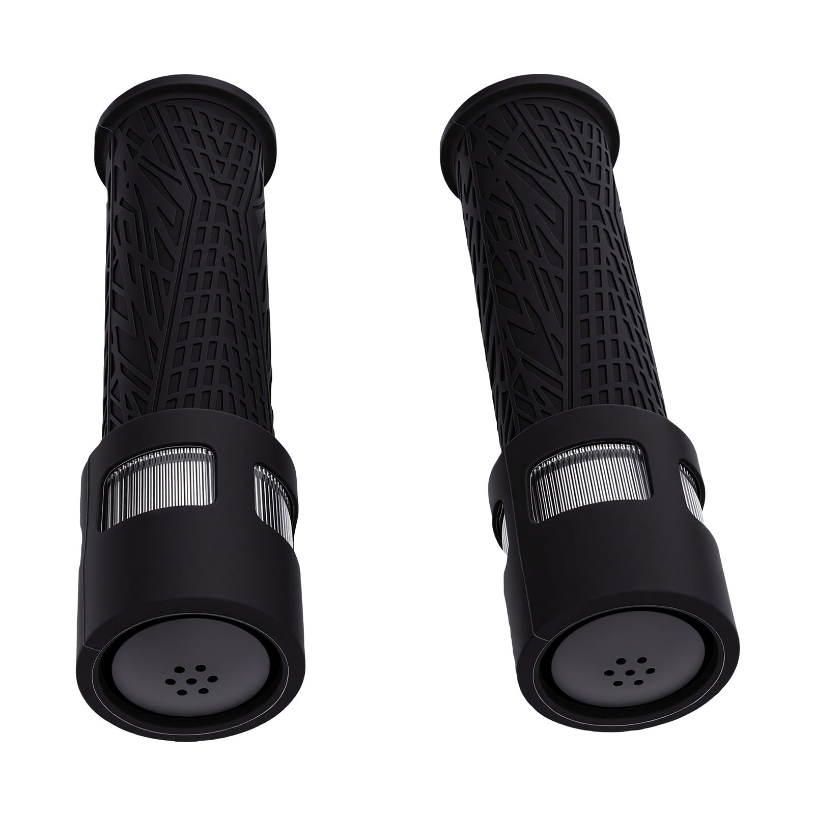 ANGGREK Manopole per Manubrio per Bici con Luci LED, Indicatori di