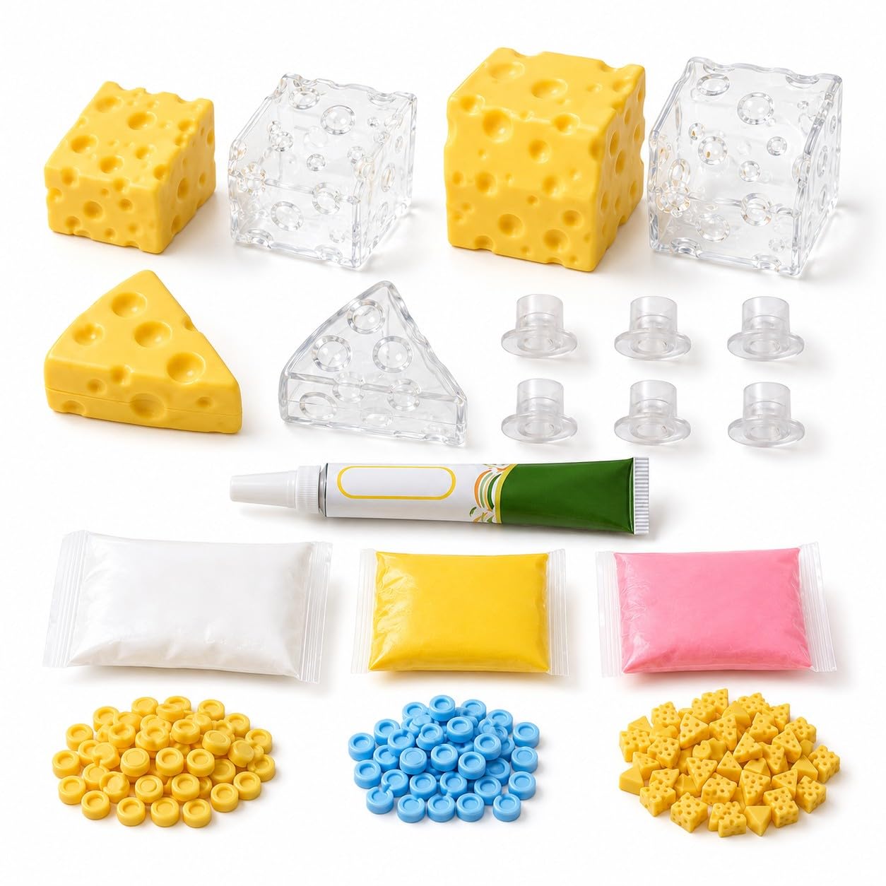Cheese Squishy Skin Diy Stress Ball Kit, Easy Handmade Sensory Squishy