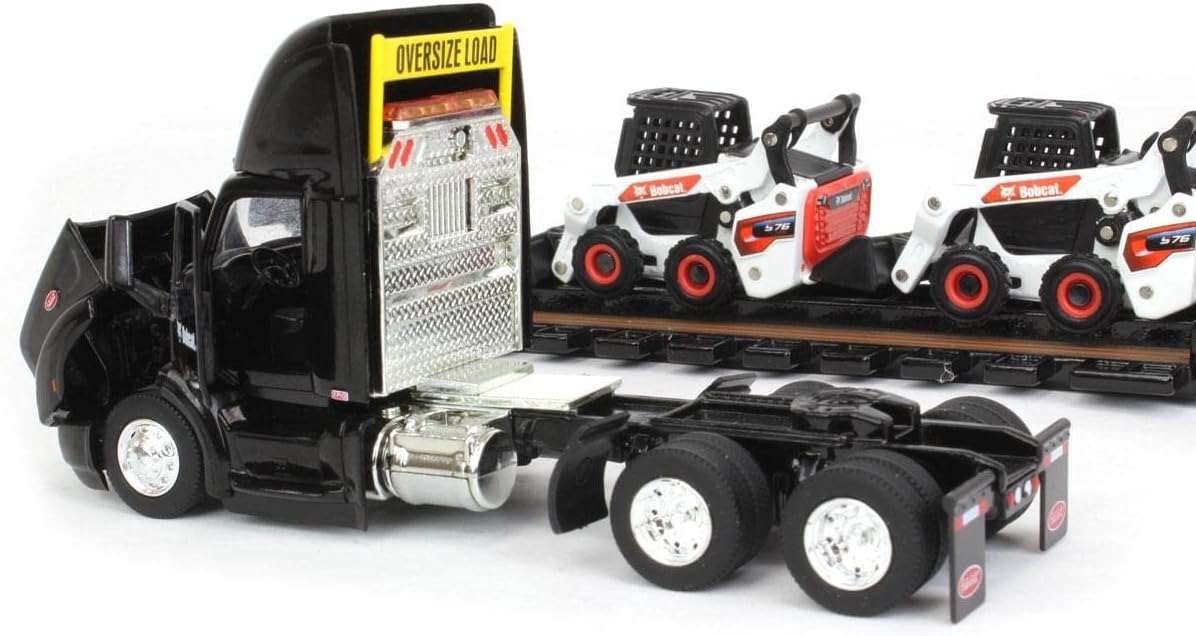 ERTL 1/64 Peterbilt 579 w/Lowboy & 2 Bobcat S76 Skid-Steer Loaders, 2022 NTT'NC Show 16446