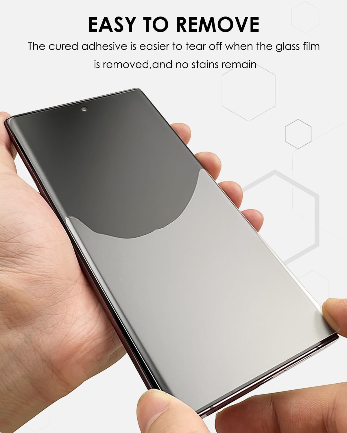 Matt Schutzfolie für Galaxy S23 Ultra - 3 Pack, Panzerglas UV Set, Anti-Glare, Anti-Fingerabdruck, Soft Touch, 9H Kante zu Kante Schutz, Fingerpint-ID Unterstützung