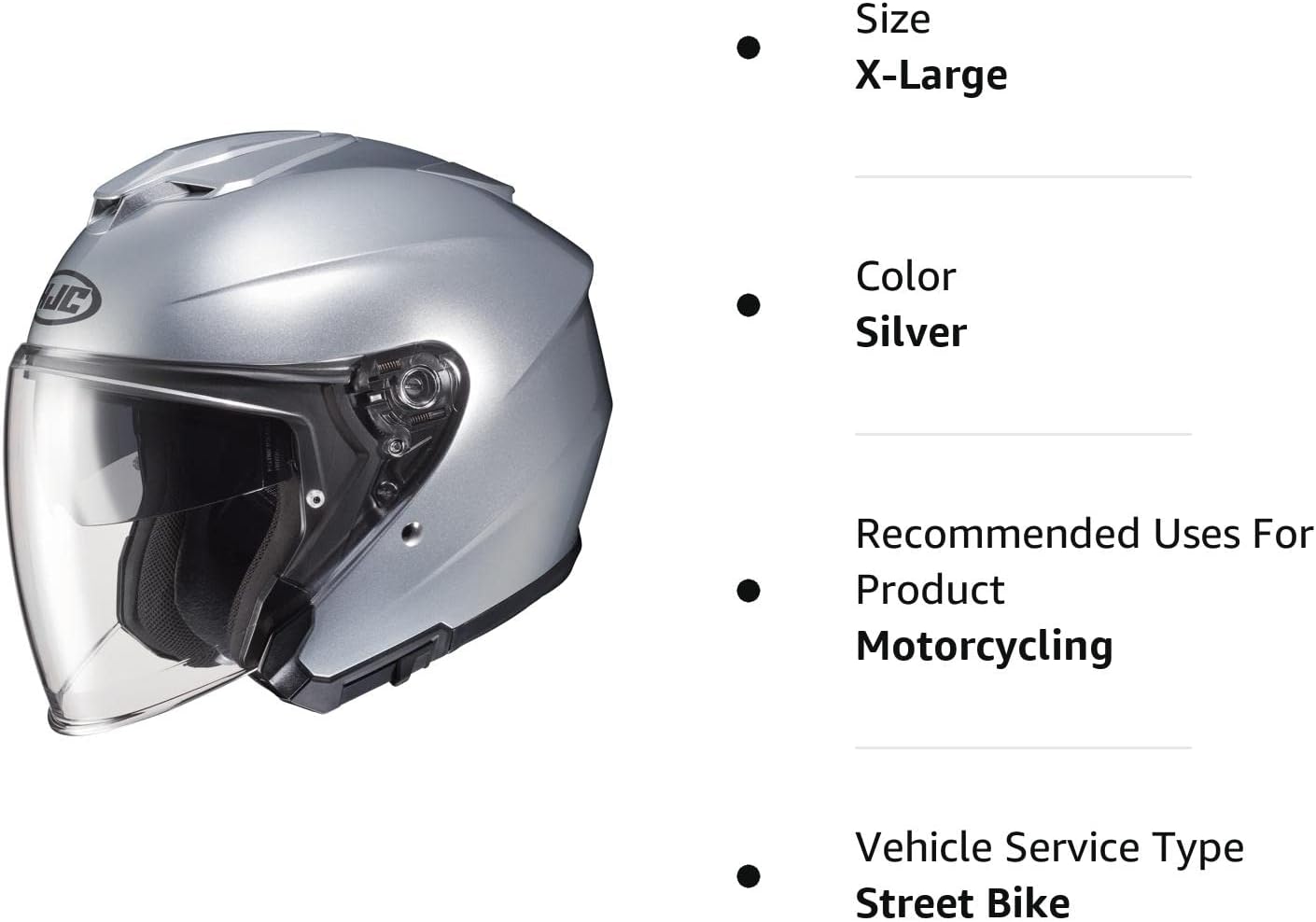 HJC i30 Motorcycle Helmet Semi-Flat Titanium Large