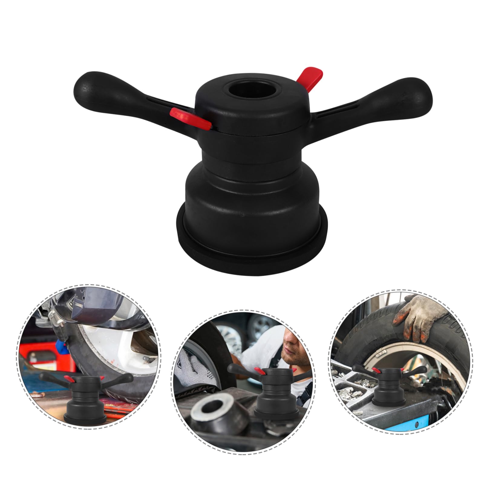 ABOOFAN Herramienta Rápida para Tuerca de Equilibradora de Ruedas de Coche Material Abs y Goma, Ligera y Conveniente para Cambio y Balanceo de Neumáticos