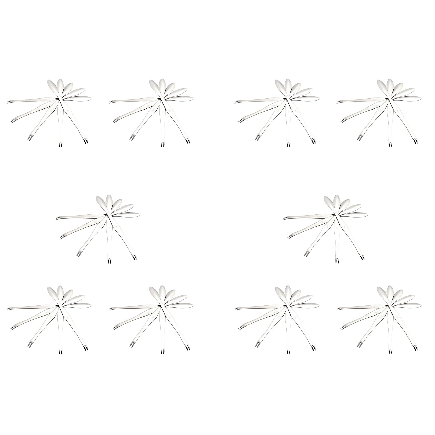 Hndhbfgrt Seafood Tool Crab Crackers Picks Spoons Stainless Steel Crab Peel Shrimp Tool Lobster Clamp Pliers Clip Pick - 50Pcs