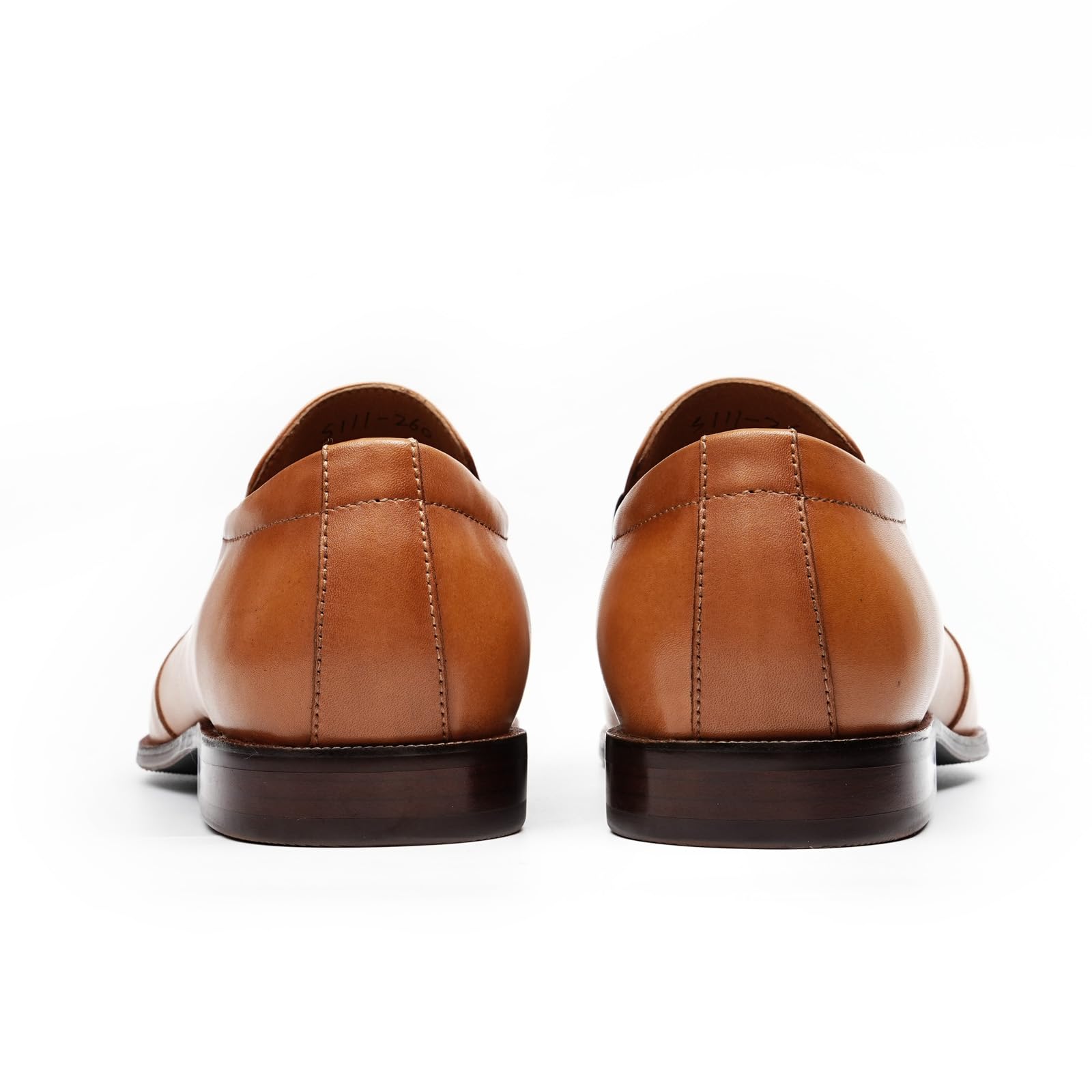 Mocasines Casuales con Borlas para Hombre Zapatos Bajos Slip On en Cuero Genuino
