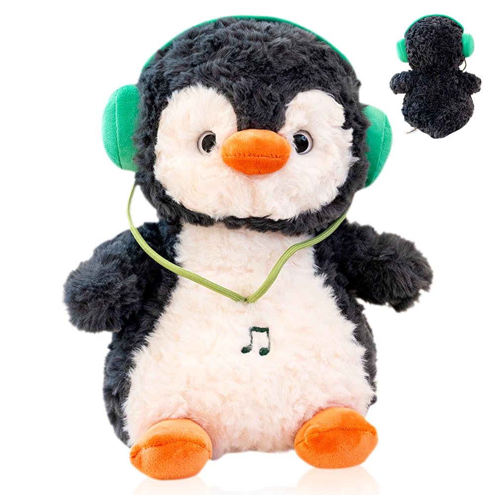 HYMBCFW Penguin Stuffed Animal,Cuddly Soft Plush Toy,Plushies Animals Toys, Soft Filled Cushion Cute Penguin Plush Doll for Boys and Girls Holiday Birthday Gifts 23CM