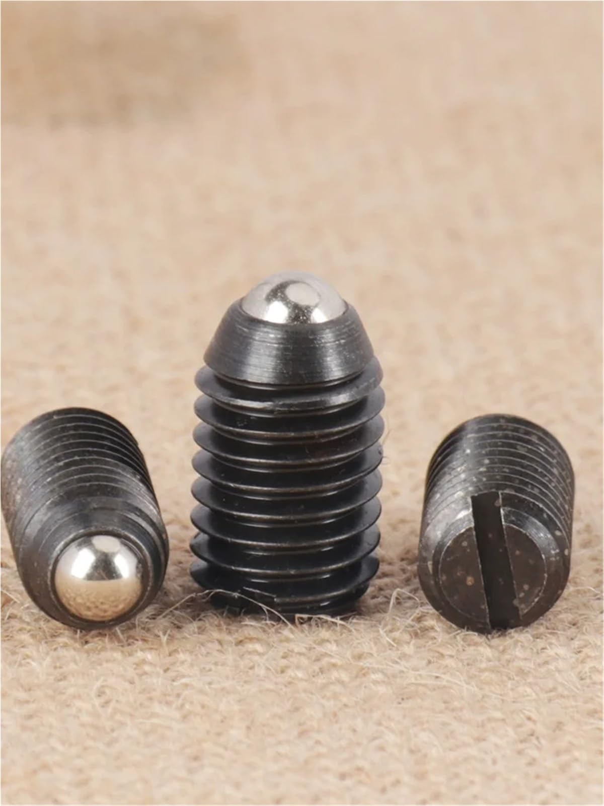 1/5/10/20 Piezas M4 M5 M6 M8 M10 M12 12,9 Grado Ranurado Resorte Bola Émbolo Punto De Comida Tornillo Fijación(Black20pcs,M12x20)