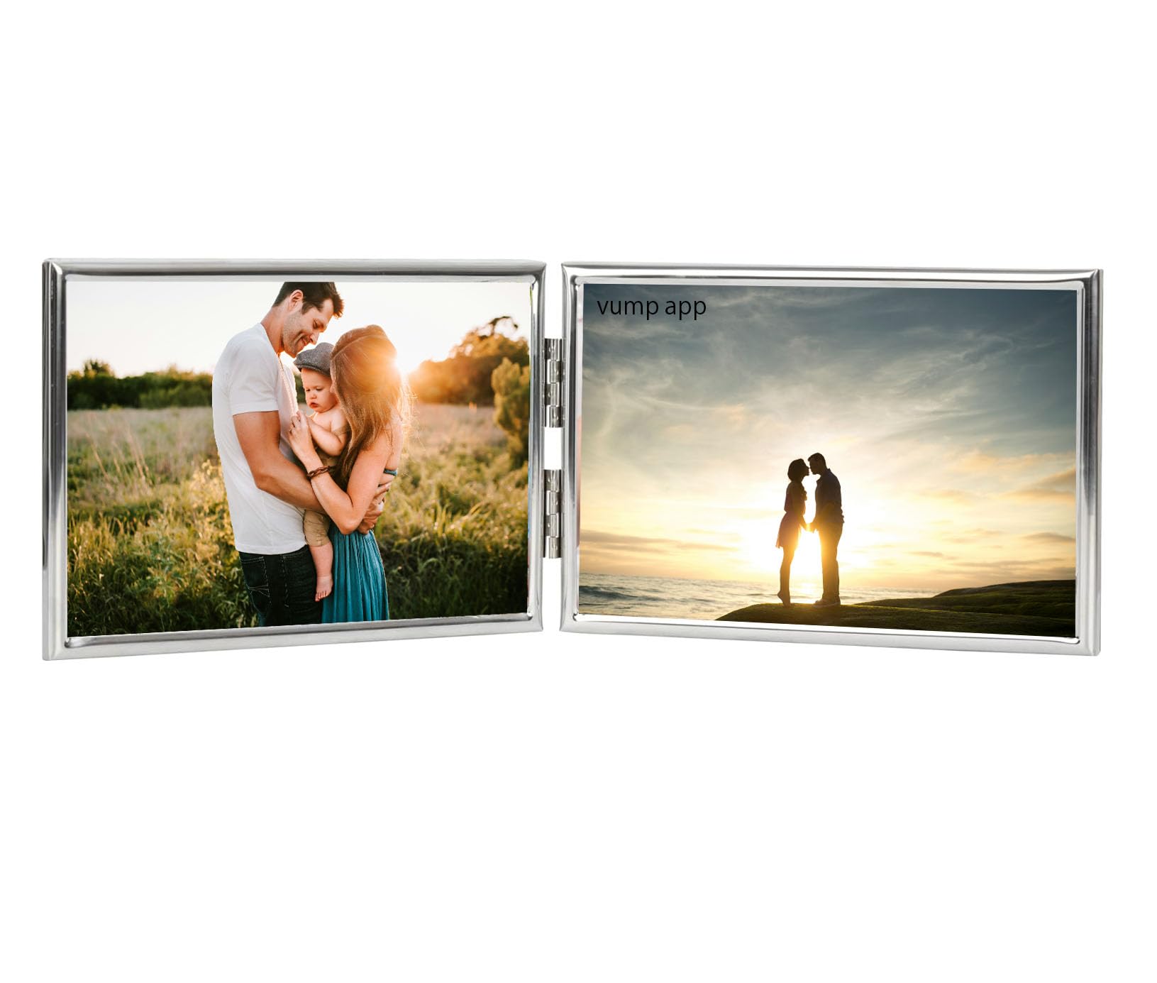 Amazon.co.jp: フォトフレーム 2l / l判 2面 ガラス 写真立て 2枚