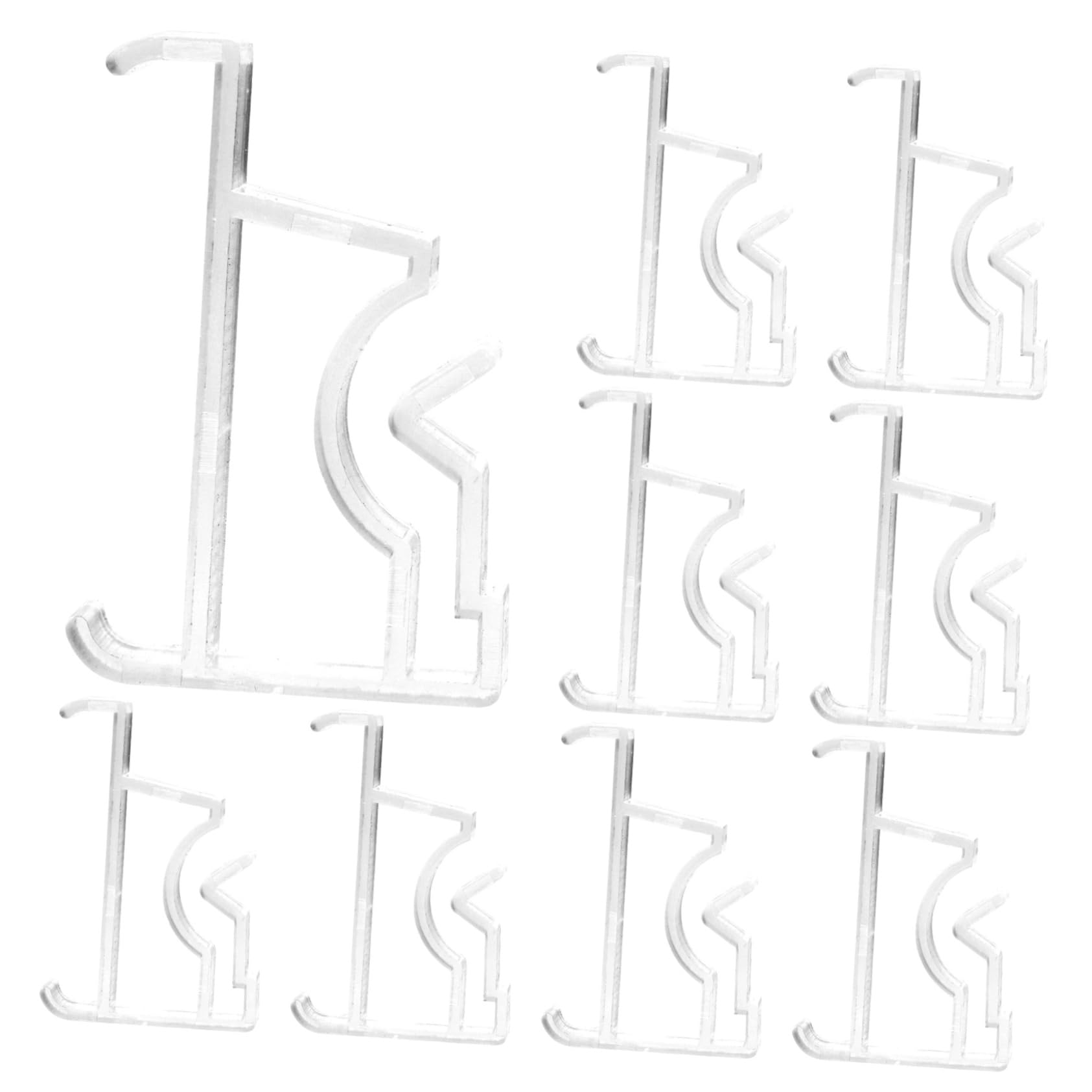 STOBAZA 4sets Blind Clips Wear-Resistant Valance Clamps Easy to Install Use Compatible Various Window Blinds Compact Design for Convenient Use