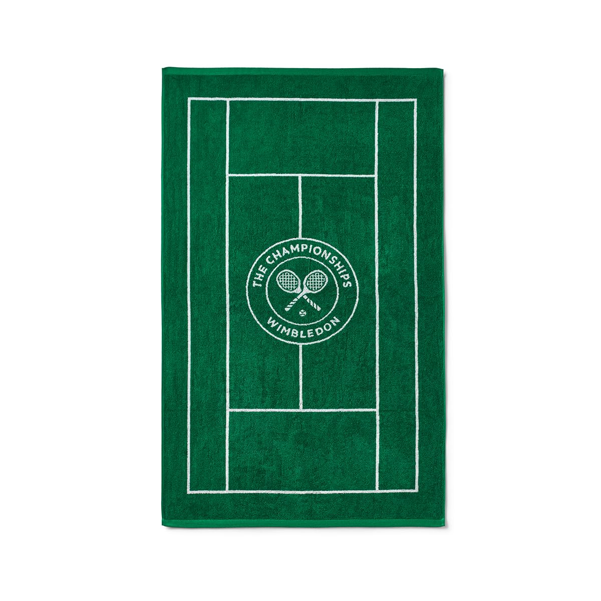 Wimbledon Green Tennis Court Towel | Quick Dry | 70Cm X 133Cm | Official Tennis Championships Merchandise | Classic Colours |