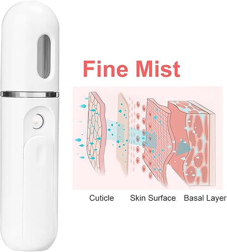 Miniatura 7 de Atomizador de humedad facial de niebla fina para la cara Spritz de mano refrescante para la piel hidratación profunda, pulverizador de