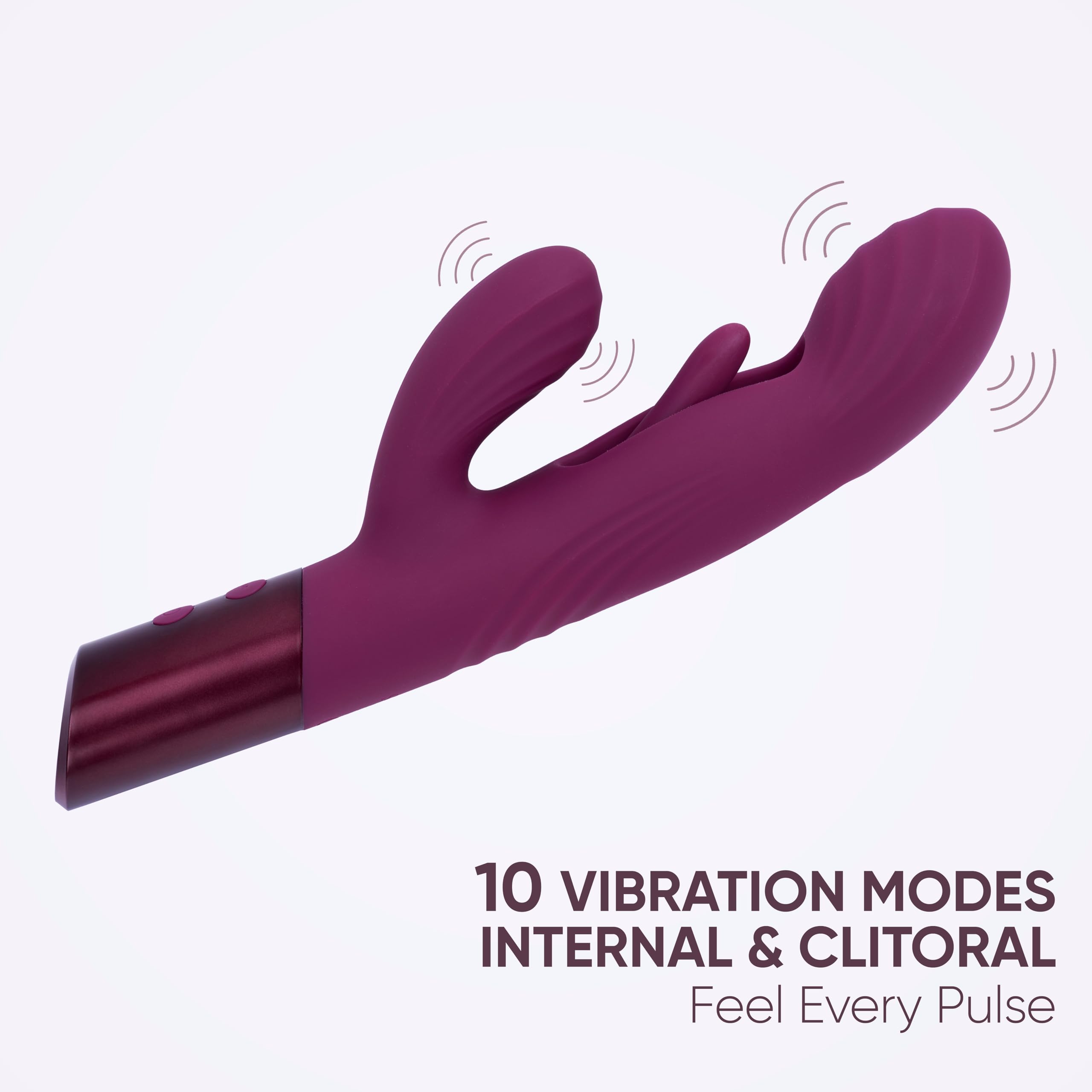 SELOVE Fluttery Vibratore Rabbit Punto G e Clitoride (Viola Intenso)