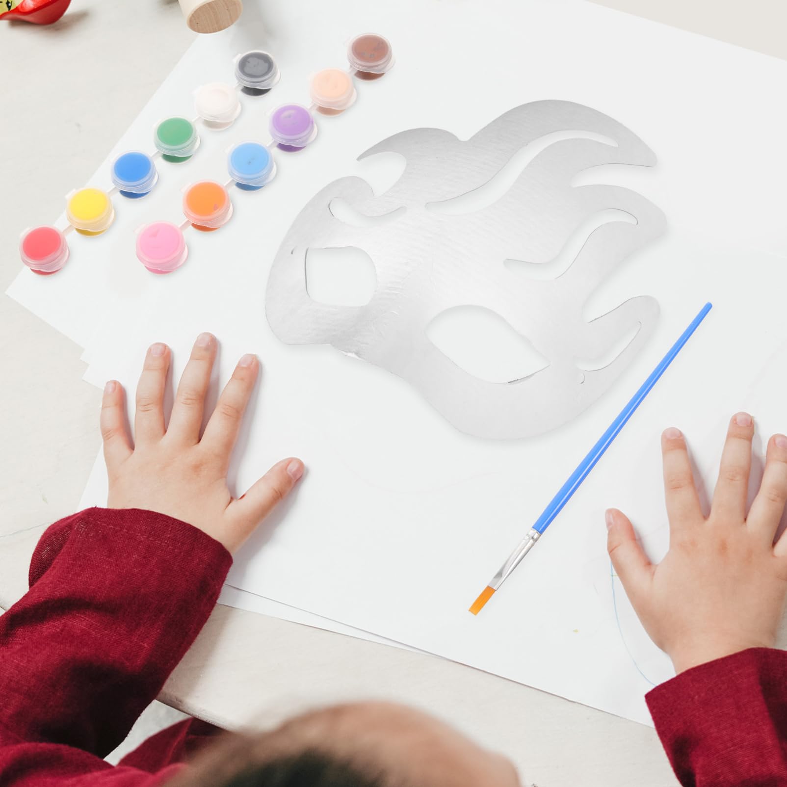 ifundom Masquerade Ball Masks Diy Unpainted Masquerade Masks Paper for Halloween Party