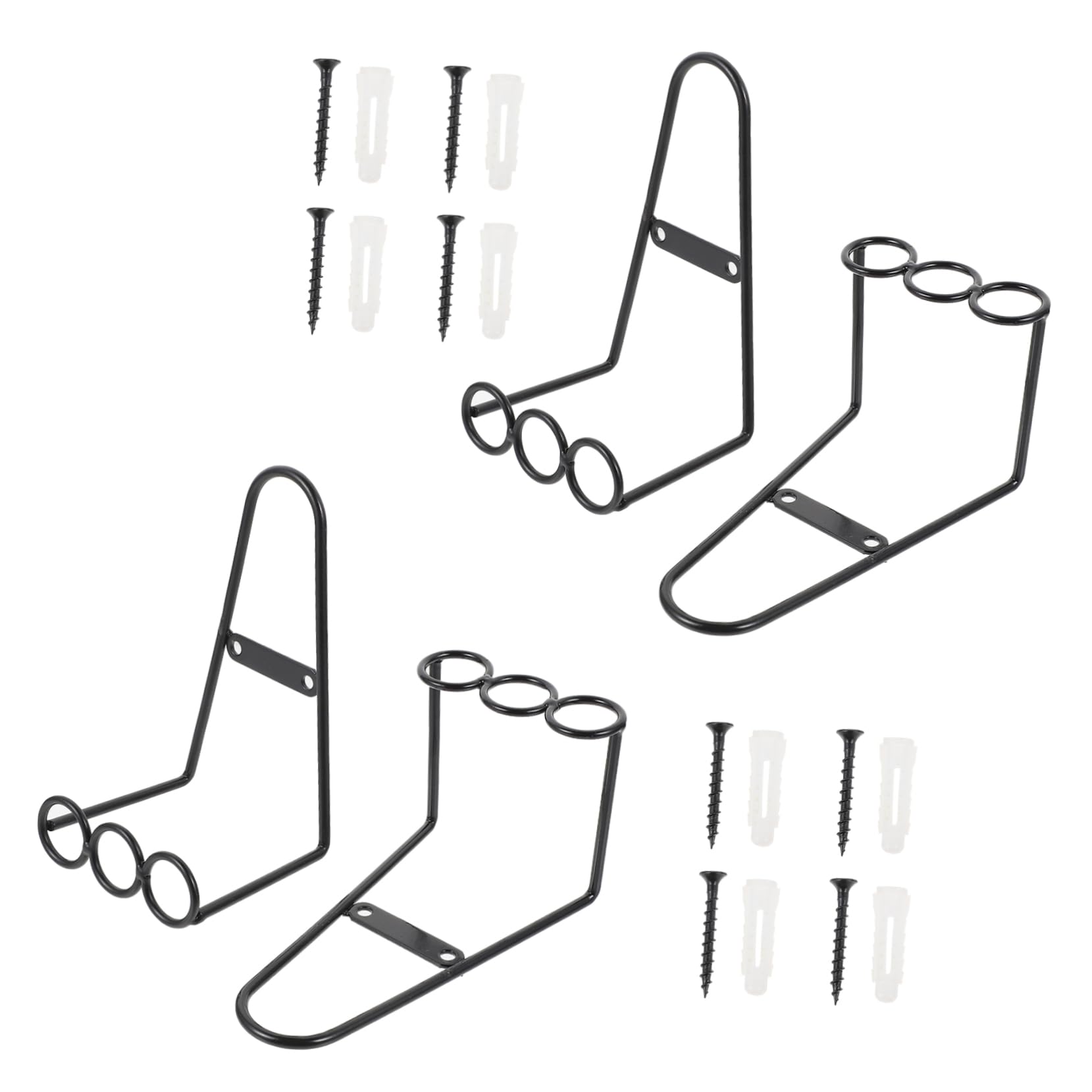 LIFKOME Fine Crafted Ceramic Plate Rack Iron Display Stand 4pcs Set for Birthday Wedding Housewarming