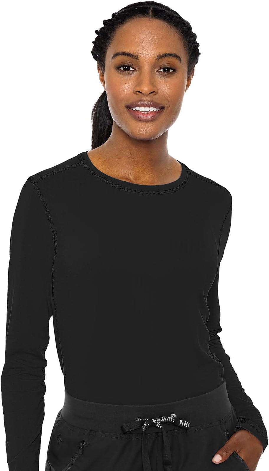 - Women's Underscrub Top Long Sleeve Performance Knit Tee, 360° Stretch, Lightweight & Ultra Soft Fabric - MC8499