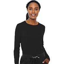 Med Couture Womens Underscrub Top Long Sleeve Performance Knit Tee, 360 Stretch, Lightweight & Ultra Soft Fabric - MC8499