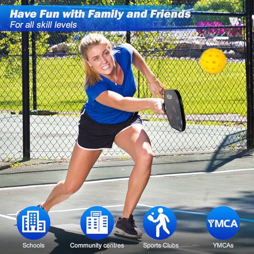 Image of MTEN Pickleball Paddles Set of 2 /4 /1, USAPA Approved Fiberglass Rackets