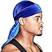 Jueeports Luxury Velvet Wave Durag Cap, Premium Soft Durag Headwear with Extra Long Tail Perfect for 360 Waves 02 Pink