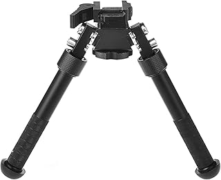 NC 6.5-9 Inch QD Tactical Rifle Bipod, Can Rotate 360 Degrees, Tilt and Quick Release Bipod - NC
