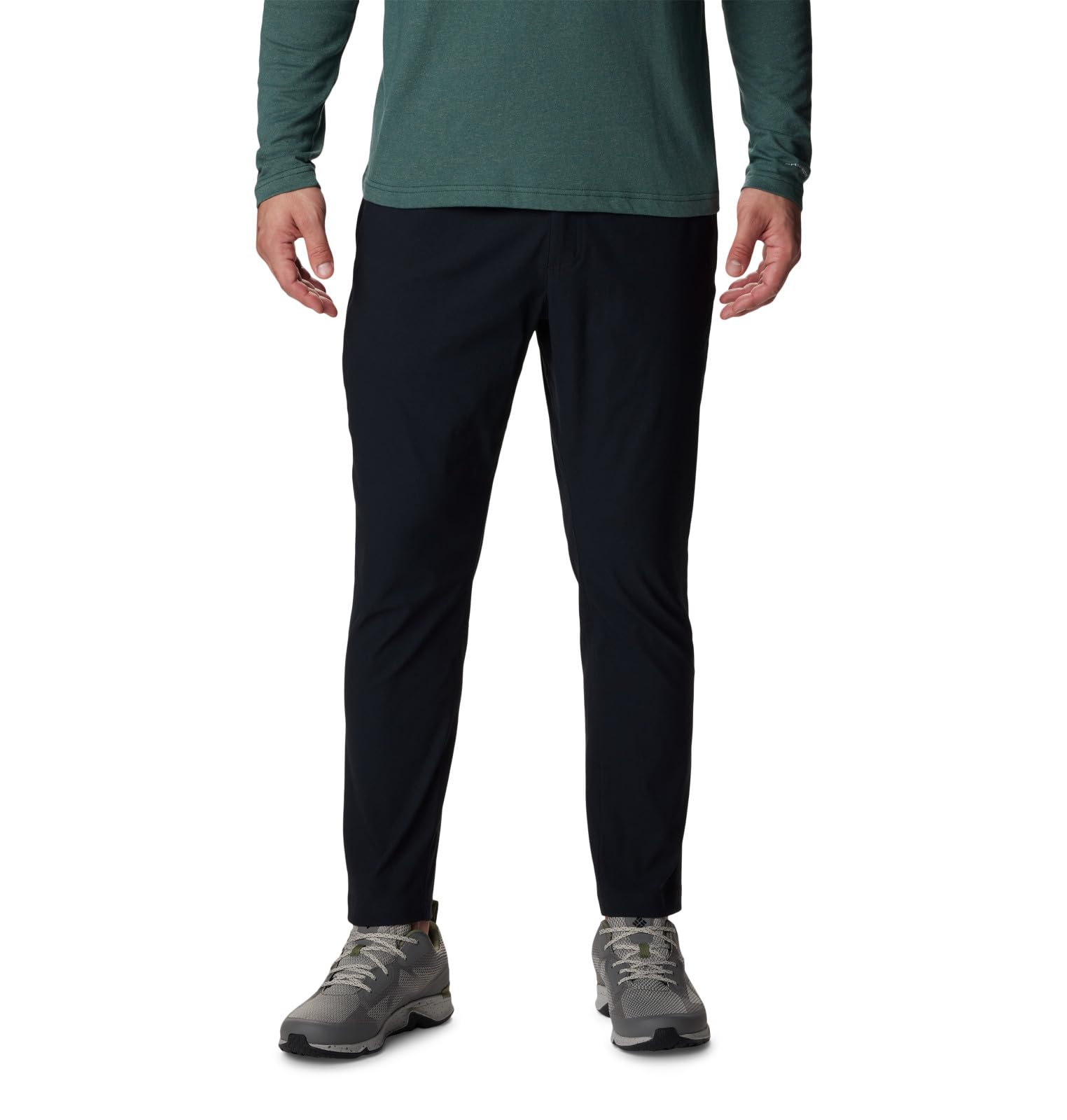 Columbia Men's Black Mesa Tapered Hiking Trousers, Black, XL/R