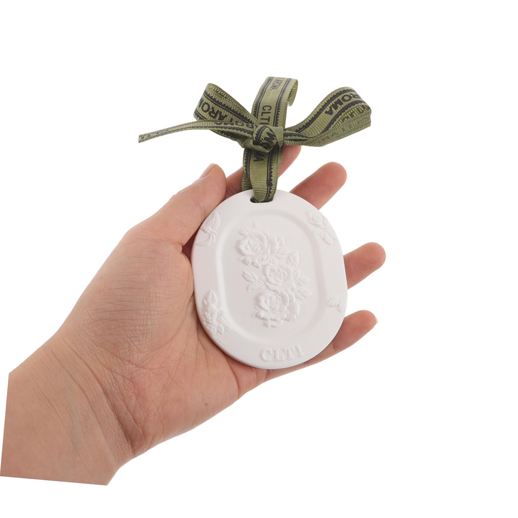 BETOOKY Diffusore Passivo di Oli Essenziali per Auto in Gesso con 10 Compresse Profumate (gardenia + Tè Bianco), Deodorante Sospeso per Interni Auto, Armadio e Bagno, Profumo a