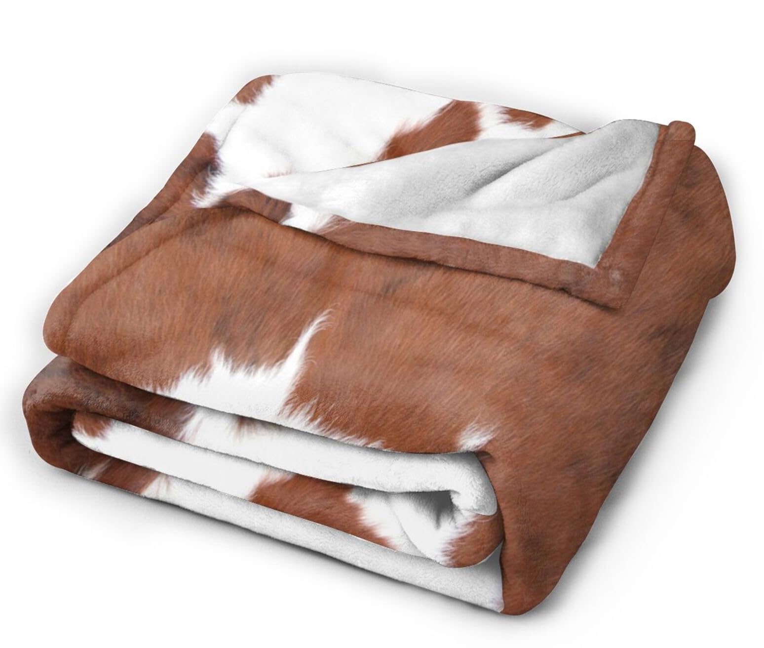 HGOD DESIGNS Couverture polaire en flanelle légère avec motif imprimé peau de vache pour lit, canapé, voyage, cadeau d'anniversaire pour adolescents, 130 x 150 cm
