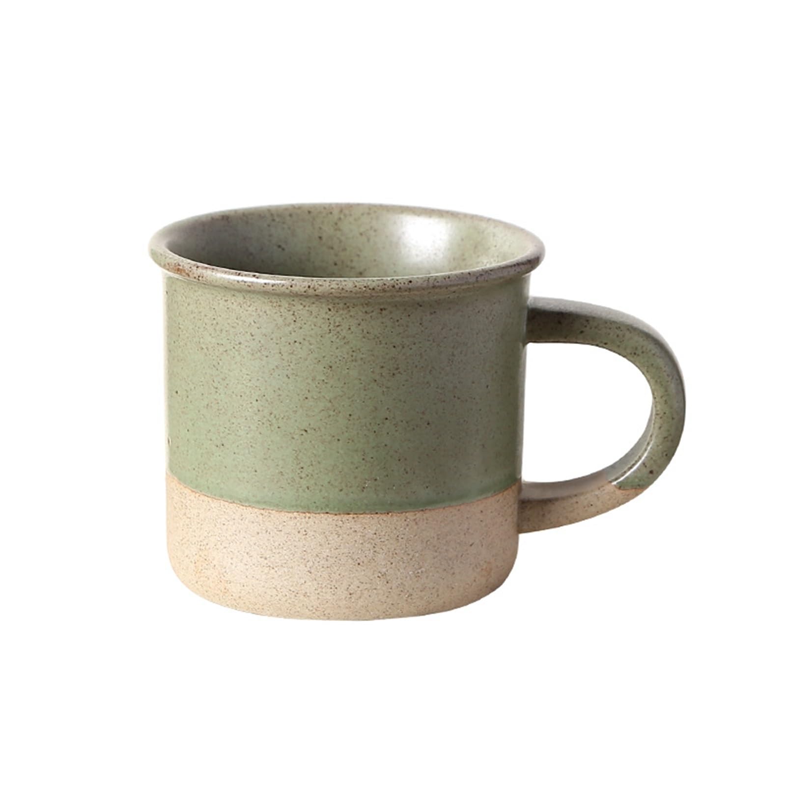 HLHLOP777 Coffee Mugs Retro Stoneware Coffee Cup Restaurant Shop Office Oatmeal Breakfast Mug Layered Gradient Color Coffee Cup