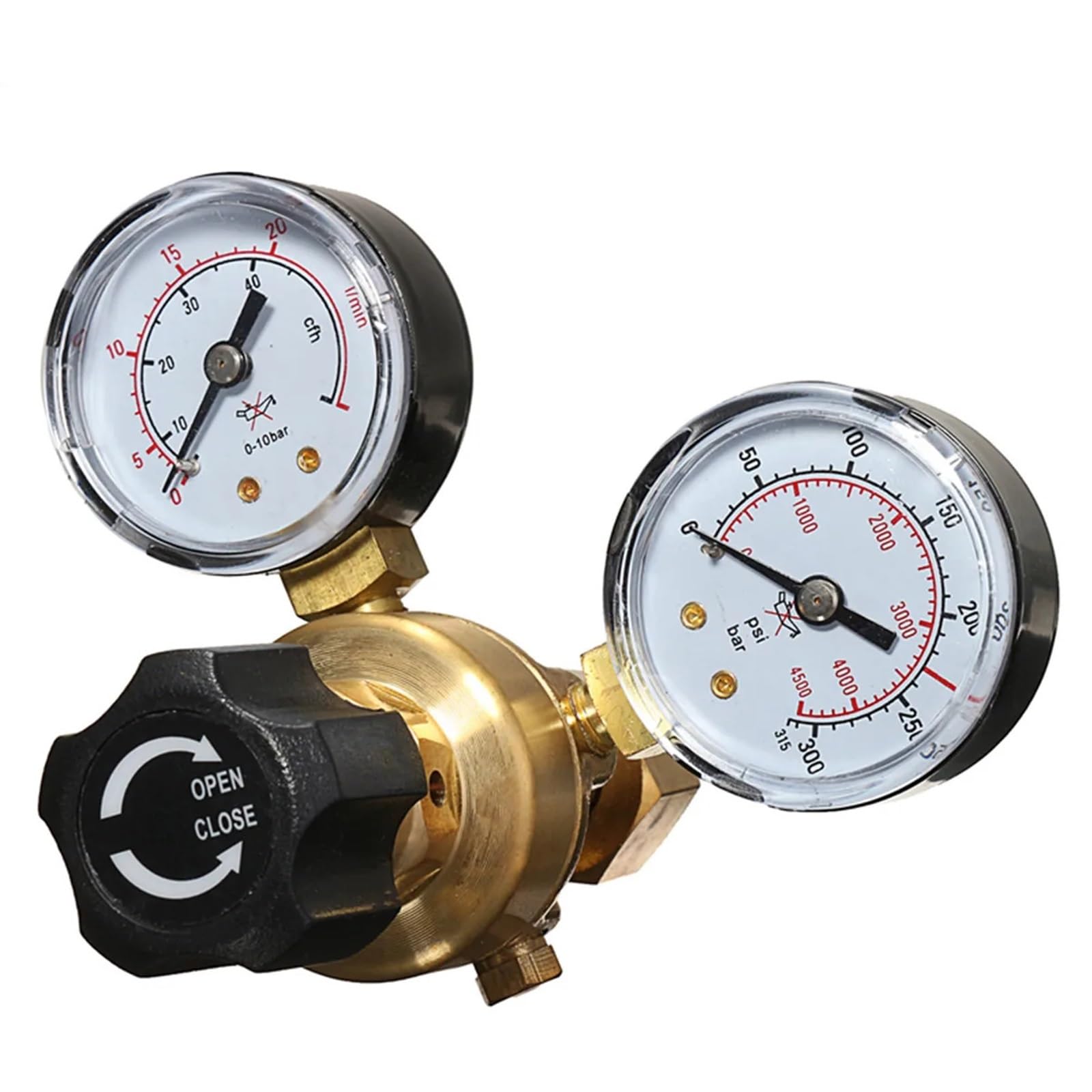 Pressure Gauge Pressure Regulator Reducer Argon CO2 Welding Twin Gauge Gas Bottle MIG TIG Welding Flow Meter Industrial Pressure Regulators
