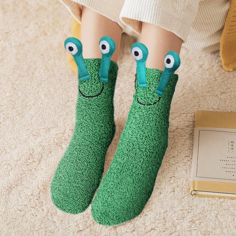 Image of Benefeet Sox Womens Girls Fuzzy Socks with Grips Soft Fluffy Slipper Socks Cute Cozy Winter Socks Christmas Halloween Gifts