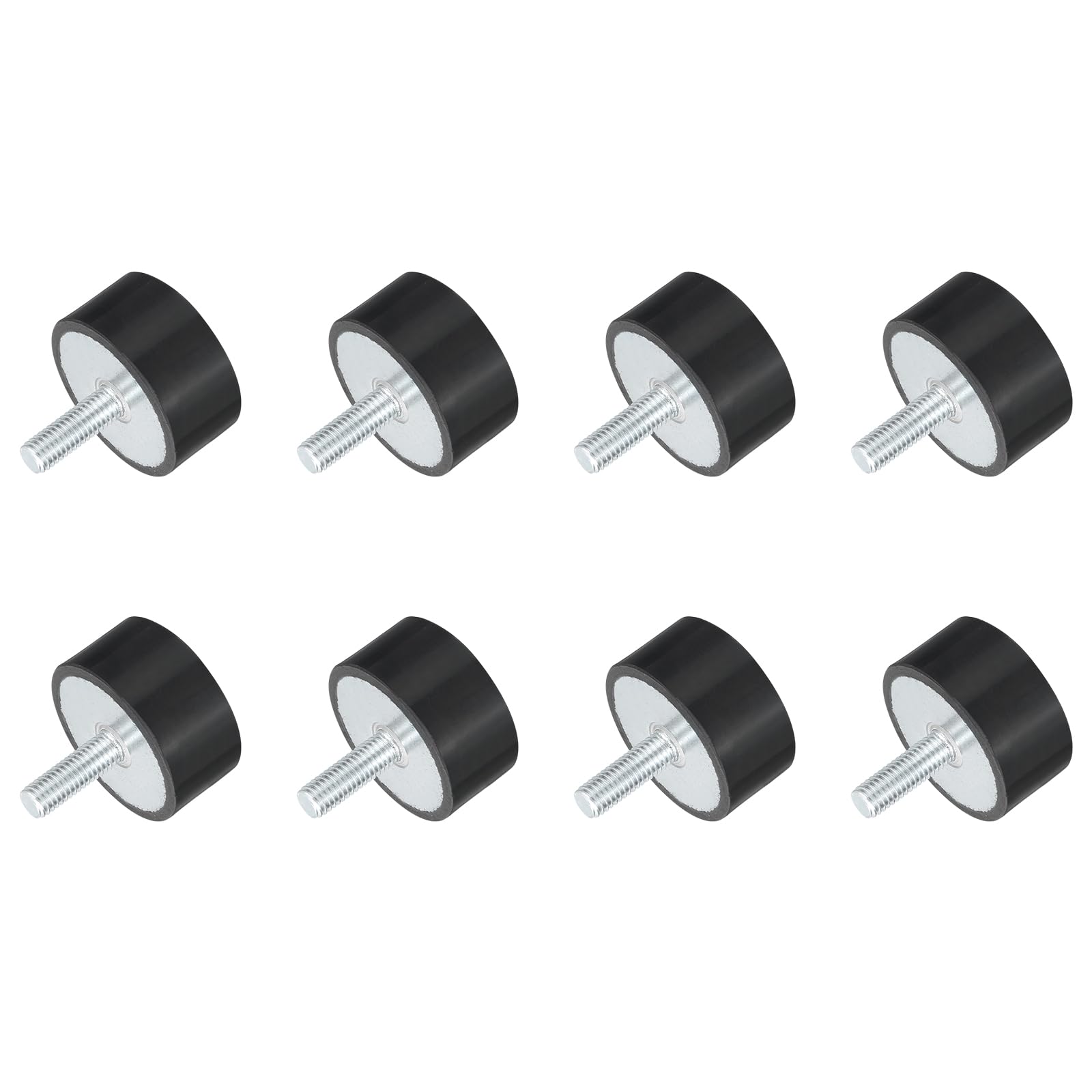 Supports en caoutchouc filetés M8 isolateurs de vibration amortisseur cylindrique