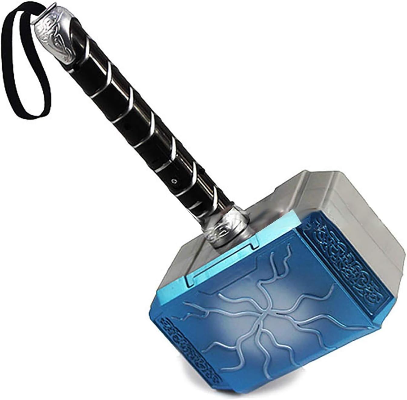 sookin Thor's hammer Child's Thor Hammer with LED light and Sound The Hammer of Thunder Halloween Role-Playing The Hammer of Thor PVC 18 cm Suitable for Children 5 Years and Older